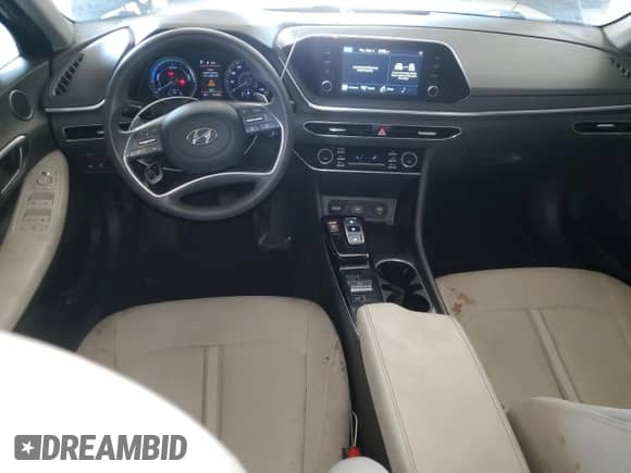 2021 Hyundai Sonata Blue with VIN KMHL24JJ8MA025813, listed as a Copart auction lot 71070645 with 61,628 mi miles and Clean title. Bid and sale history available at DreamBid. Image 8.