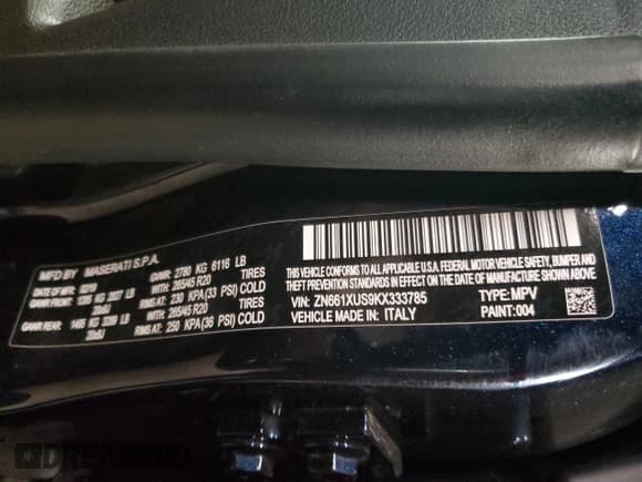 ✅ 2019 Maserati Levante GranSport • VIN: ZN661XUS9KX333785 • Лот: 80902793. Опубликован ранее на Copart с пробегом Не указан. Бесплатный доступ к архиву аукционных продаж из США и подробный отчёт об истории автомобиля на DreamBid. Изображение 14.