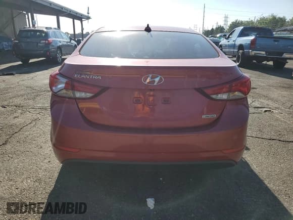 ✅ 2015 Hyundai Elantra Limited • VIN: KMHDH4AE2FU303905 • Lot: 61925045. Listed on Copart with 99,261 mi. Free auction sales archive from the USA and detailed vehicle history report at DreamBid. Image 6.