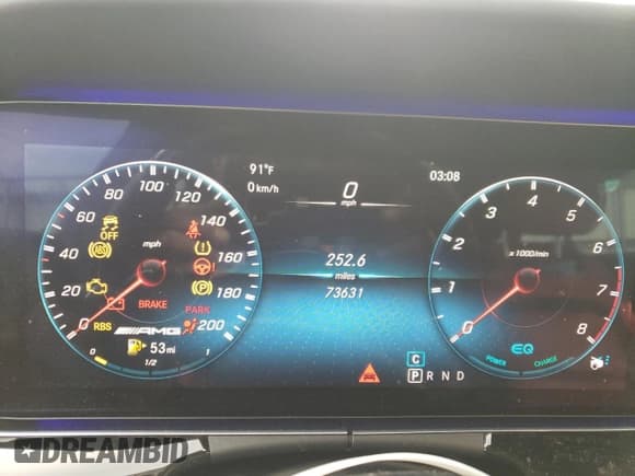 ✅ 2020 Mercedes-Benz AMG GT 53 • VIN: WDD7X6BB7LA015501 • Lot: 56738635. Wystawiony na Copart z przebiegiem 73 631 mil. Bezpłatny archiwum sprzedaży aukcyjnych z USA i szczegółowy raport historii pojazdu na DreamBid. Zdjęcie 9.