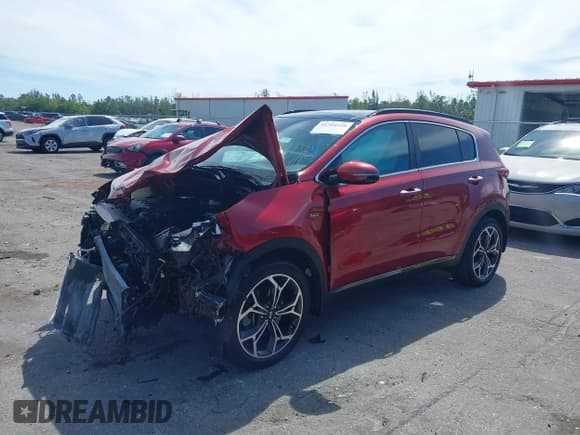 ✅ 2020 Kia Sportage SX Turbo • VIN: KNDPRCA63L7803146 • Лот: 41754258. Опубликован ранее на IAAI с пробегом 27 167 миль. Бесплатный доступ к архиву аукционных продаж из США и подробный отчёт об истории автомобиля на DreamBid. Изображение 2.