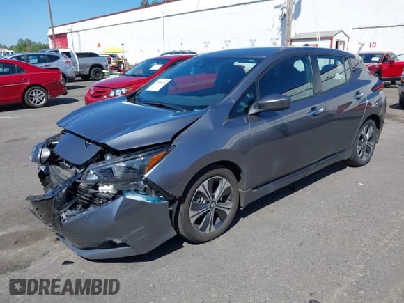 ✅ 2020 Nissan LEAF SV • VIN: 1N4AZ1CP4LC307981 • Lot: 42068236. Listed on IAAI with 32,488 mi. Free auction sales archive from the USA and detailed vehicle history report at DreamBid. Image 2.