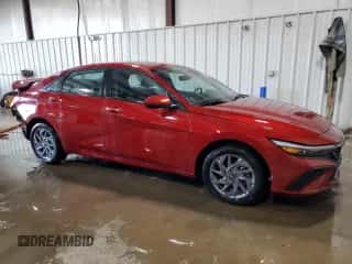 2024 Hyundai Elantra Blue with VIN KMHLM4DJ1RU106230, listed as a Copart auction lot 86231955 with 36,228 mi miles and Salvage title. Bid and sale history available at DreamBid. Image 4.