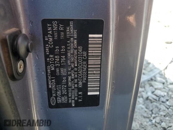 ✅ 2012 Hyundai Veloster w/Red Int • VIN: KMHTC6AD3CU031048 • Lot: 72623794. Wystawiony na Copart z przebiegiem 160 846 mil. Bezpłatny archiwum sprzedaży aukcyjnych z USA i szczegółowy raport historii pojazdu na DreamBid. Zdjęcie 12.