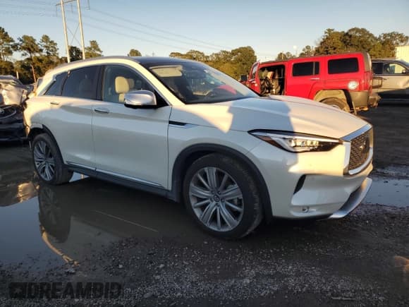 ✅ 2021 Infiniti QX50 Sensory • VIN: 3PCAJ5CB4MF114697 • Lot: 80220814. Listed on Copart with 19,372 mi. Free auction sales archive from the USA and detailed vehicle history report at DreamBid. Image 4.