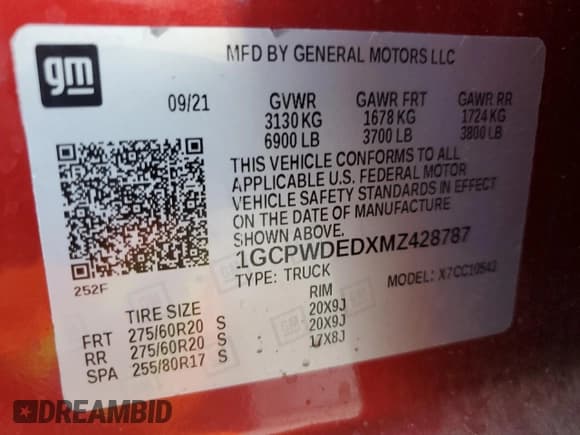 ✅ 2021 Chevrolet Silverado 1500 RST • VIN: 1GCPWDEDXMZ428787 • Lot: 70295215. Listed on Copart with 22,376 mi. Free auction sales archive from the USA and detailed vehicle history report at DreamBid. Image 12.