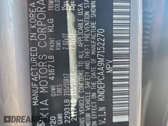 ✅ 2021 Kia Seltos LX • VIN: KNDEPCAA9M7152270 • Lot: 86786555. Listed on Copart with 54,142 mi. Free auction sales archive from the USA and detailed vehicle history report at DreamBid. Image 12.