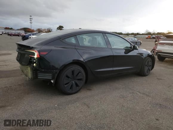✅ 2025 Tesla Model 3 Long Range • VIN: 5YJ3E1EA9SF934278 • Lot: 90316375. Listed on Copart with 6,844 mi. Free auction sales archive from the USA and detailed vehicle history report at DreamBid. Image 3.