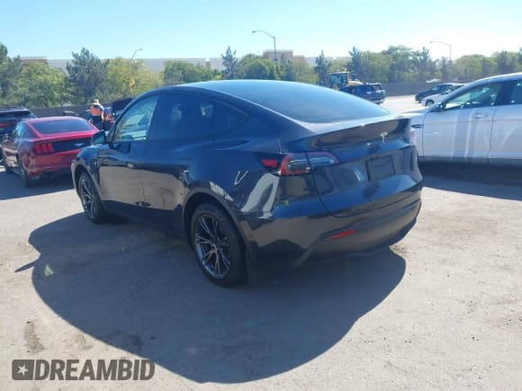 ✅ 2025 Tesla Model Y Long Range • VIN: 7SAYGDED9SF215904 • Lot: 43470903. Listed on IAAI with 27,348 mi. Free auction sales archive from the USA and detailed vehicle history report at DreamBid. Image 3.