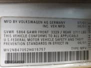 ✅ 2002 Volkswagen EuroVan MV • VIN: WV2NB47052H015757 • Lot: 81666434. Listed on Copart with 191,543 mi. Free auction sales archive from the USA and detailed vehicle history report at DreamBid. Image 13.