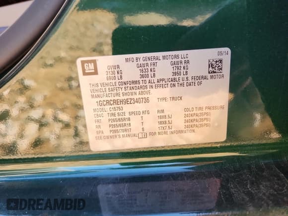 ✅ 2014 Chevrolet Silverado 1500 LT • VIN: 1GCRCREH9EZ340736 • Лот: 82404385. Опубликован ранее на Copart с пробегом 97 735 миль. Бесплатный доступ к архиву аукционных продаж из США и подробный отчёт об истории автомобиля на DreamBid. Изображение 12.