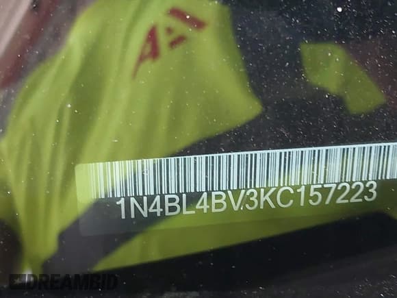 ✅ 2019 Nissan Altima S • VIN: 1N4BL4BV3KC157223 • Лот: 43127216. Опубликован ранее на IAAI с пробегом 63 459 миль. Бесплатный доступ к архиву аукционных продаж из США и подробный отчёт об истории автомобиля на DreamBid. Изображение 9.