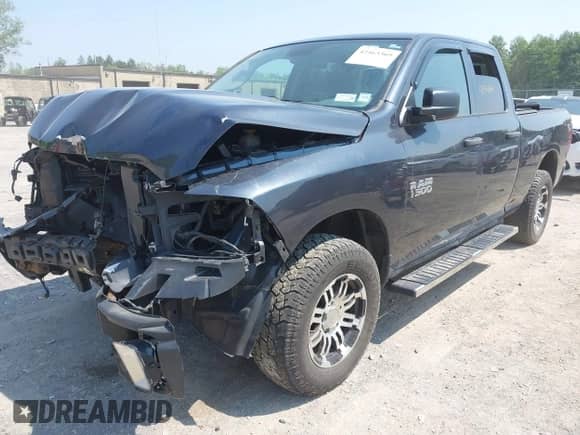 2019 Ram 1500 Tradesman with VIN 1C6RR7FG4KS624571, listed as a IAAI auction lot 42463369 with 53,065 mi miles and . Bid and sale history available at DreamBid. Image 2.