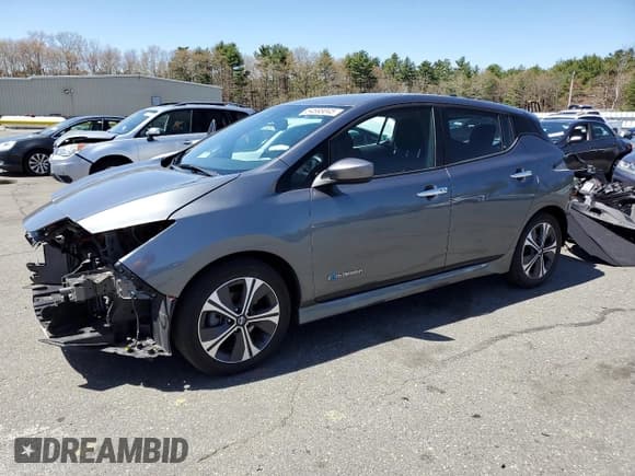 ✅ 2018 Nissan LEAF SV • VIN: 1N4AZ1CP1JC316912 • Lot: 54693045. Listed on Copart with 49,031 mi. Free auction sales archive from the USA and detailed vehicle history report at DreamBid. Image 1.