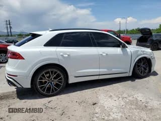 ✅ 2021 Audi SQ8 Prestige • VIN: WA1CWBF1XMD016917 • Lot: 58627985. Listed on Copart with 45,046 mi. Free auction sales archive from the USA and detailed vehicle history report at DreamBid. Image 3.