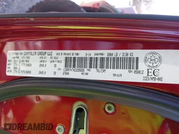 ✅ 2014 Ram 1500 Sport • VIN: 1C6RR7HTXES295695 • Лот: 41987164. Опубликован ранее на IAAI с пробегом 81 823 миль. Бесплатный доступ к архиву аукционных продаж из США и подробный отчёт об истории автомобиля на DreamBid. Изображение 9.