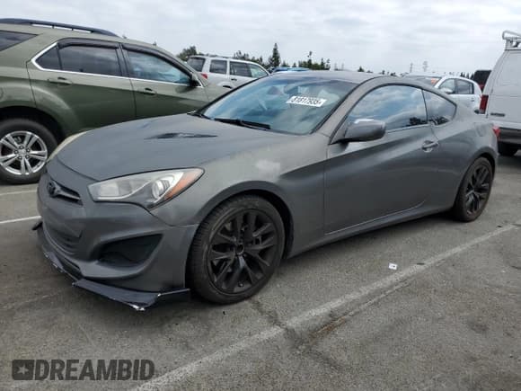 ✅ 2013 Hyundai Genesis Coupe 2.0T • VIN: KMHHT6KD4DU091636 • Lot: 81817935. Listed on Copart with 105,505 mi. Free auction sales archive from the USA and detailed vehicle history report at DreamBid. Image 1.