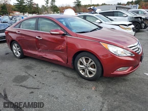 ✅ 2013 Hyundai Sonata Limited • VIN: 5NPEC4AC9DH671656 • Lot: 90263025. Listed on Copart with 85,159 mi. Free auction sales archive from the USA and detailed vehicle history report at DreamBid. Image 4.