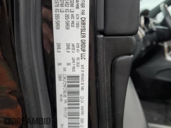 ✅ 2015 Jeep Grand Cherokee Overland • VIN: 1C4RJFCM4FC706109 • Lot: 81279744. Listed on Copart with 160,295 mi. Free auction sales archive from the USA and detailed vehicle history report at DreamBid. Image 13.