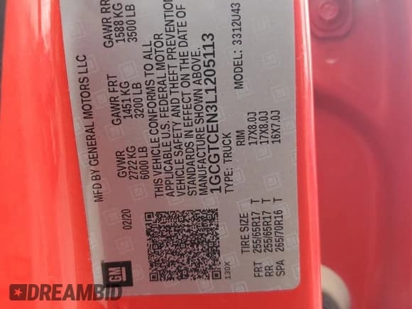 ✅ 2020 Chevrolet Colorado 4WD LT • VIN: 1GCGTCEN3L1205113 • Лот: 73558044. Опубликован ранее на Copart с пробегом 61 406 миль. Бесплатный доступ к архиву аукционных продаж из США и подробный отчёт об истории автомобиля на DreamBid. Изображение 12.