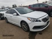 ✅ 2015 Hyundai Sonata Sport • VIN: 5NPE34AB7FH259973 • Lot: 43768103. Listed on Copart with 104,587 mi. Free auction sales archive from the USA and detailed vehicle history report at DreamBid. Image 4.