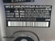 ✅ 2006 Mercedes-Benz SLK 280 • VIN: WDBWK54F86F095928 • Lot: 92979135. Listed on Copart with 121,404 mi. Free auction sales archive from the USA and detailed vehicle history report at DreamBid. Image 12.