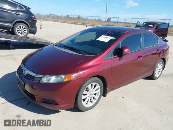 ✅ 2012 Honda Civic EX • VIN: 19XFB2F81CE055145 • Lot: 43802234. Listed on IAAI with 355,604 mi. Free auction sales archive from the USA and detailed vehicle history report at DreamBid. Image 2.