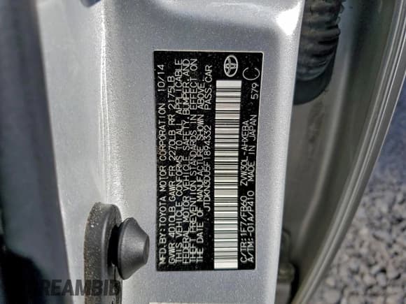 ✅ 2015 Toyota Prius Two • VIN: JTDKN3DU5F1894332 • Lot: 93690965. Wystawiony na Copart z przebiegiem 113 655 mil. Bezpłatny archiwum sprzedaży aukcyjnych z USA i szczegółowy raport historii pojazdu na DreamBid. Zdjęcie 12.