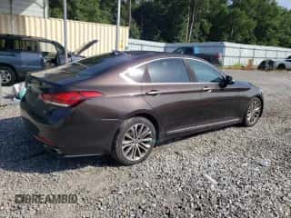 2015 Hyundai Genesis 3.8L z VIN KMHGN4JE6FU052540, wystawiony jako Copart lot #65623874 z przebiegiem 237 718 mil mil oraz Szkoda całkowita • Salvage title. Historia ofert i sprzedaży dostępna na DreamBid. Obrazek 3.