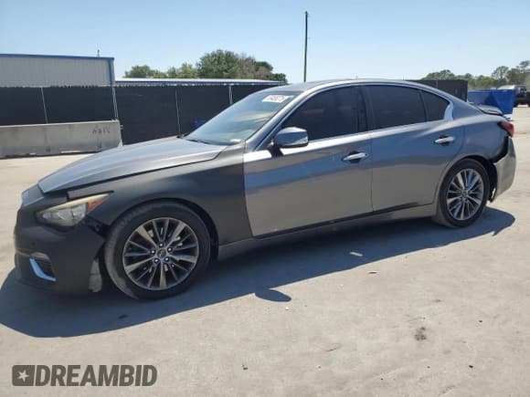 ✅ 2018 Infiniti Q50 Luxe • VIN: JN1EV7AP1JM353078 • Lot: 53455275. Listed on Copart with 150,790 mi. Free auction sales archive from the USA and detailed vehicle history report at DreamBid. Image 1.