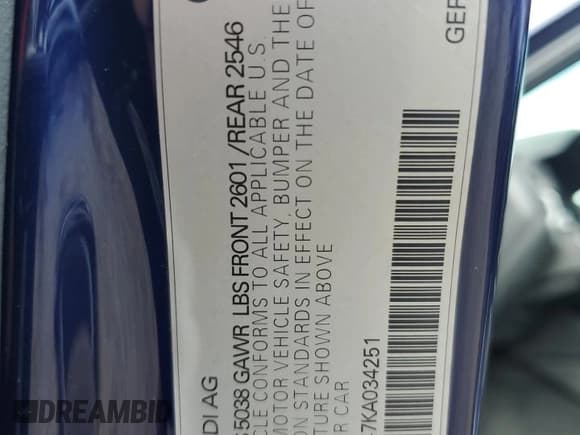 ✅ 2019 Audi S4 Premium Plus • VIN: WAUB4AF47KA034251 • Lot: 63584285. Wystawiony na Copart z przebiegiem 63 099 mil. Bezpłatny archiwum sprzedaży aukcyjnych z USA i szczegółowy raport historii pojazdu na DreamBid. Zdjęcie 13.