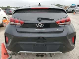 2019 Hyundai Veloster 2.0 with VIN KMHTG6AF8KU006554, listed as a Copart auction lot 79836623 with 92,283 mi miles and . Bid and sale history available at DreamBid. Image 6.