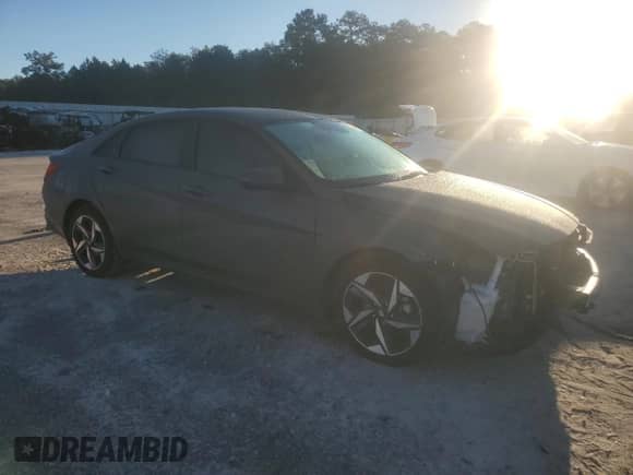 2023 Hyundai Elantra SEL with VIN KMHLS4AG1PU566273, listed as a Copart auction lot 86086825 with 6,379 mi miles and Salvage title. Bid and sale history available at DreamBid. Image 4.