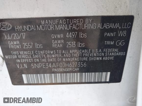 ✅ 2018 Hyundai Sonata SEL • VIN: 5NPE34AF0JH627356 • Lot: 43206201. Listed on IAAI with 128,773 mi. Free auction sales archive from the USA and detailed vehicle history report at DreamBid. Image 9.