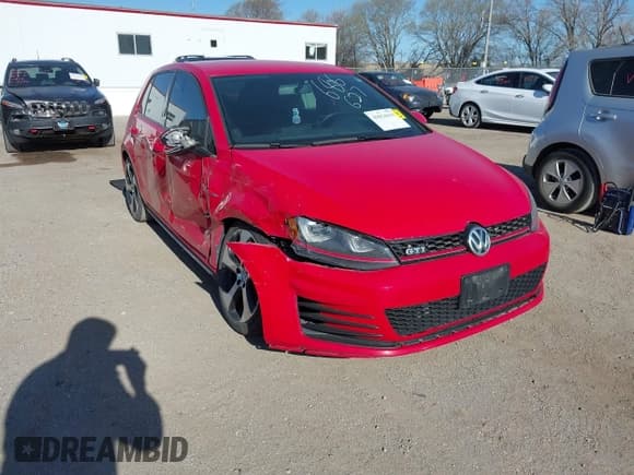 ✅ 2016 Volkswagen Golf GTI S • VIN: 3VW5T7AUXGM069287 • Лот: 42024419. Опубликован ранее на IAAI с пробегом 96 054 миль. Бесплатный доступ к архиву аукционных продаж из США и подробный отчёт об истории автомобиля на DreamBid. Изображение 1.