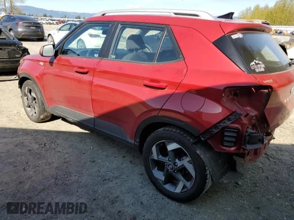 ✅ 2021 Hyundai Venue SEL • VIN: KMHRC8A39MU127054 • Lot: 52586765. Listed on Copart with 60,991 mi. Free auction sales archive from the USA and detailed vehicle history report at DreamBid. Image 2.