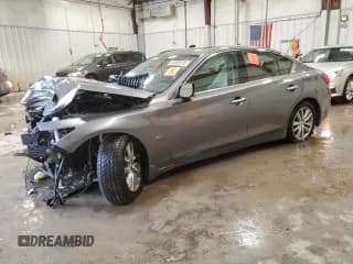 ✅ 2014 Infiniti Q50 • VIN: JN1BV7AR3EM701277 • Лот: 58980815. Опубликован ранее на Copart с пробегом Не указан. Бесплатный доступ к архиву аукционных продаж из США и подробный отчёт об истории автомобиля на DreamBid. Изображение 1.