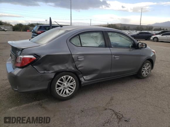 ✅ 2023 Mitsubishi Mirage SE • VIN: ML32FVFJ5PHF00628 • Lot: 76959254. Wystawiony na Copart z przebiegiem 11 680 mil. Bezpłatny archiwum sprzedaży aukcyjnych z USA i szczegółowy raport historii pojazdu na DreamBid. Zdjęcie 3.