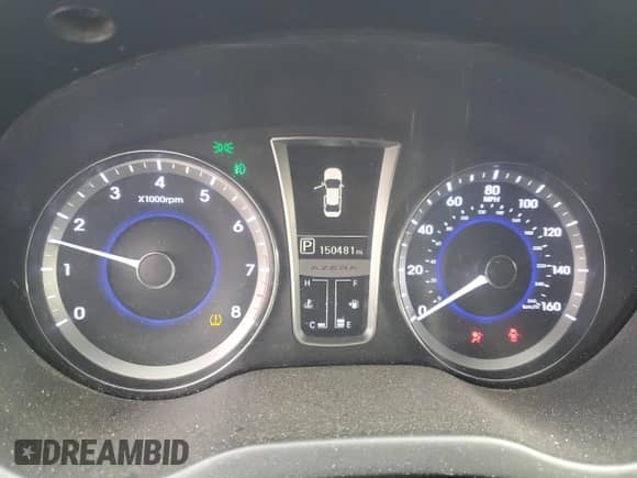 2013 Hyundai Azera с VIN KMHFH4JG6DA233074, выставлен на аукционе Copart как лот 87653725 с пробегом 150 481 миль миль и Списание • Salvage title. История ставок и продаж доступна на DreamBid. Изображение 9.