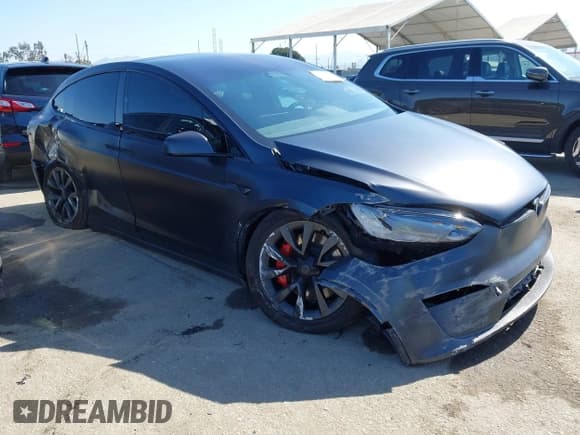 ✅ 2023 Tesla Model X Plaid • VIN: 7SAXCBE67PF429746 • Лот: 42299181. Опубликован ранее на IAAI с пробегом Не указан. Бесплатный доступ к архиву аукционных продаж из США и подробный отчёт об истории автомобиля на DreamBid. Изображение 1.