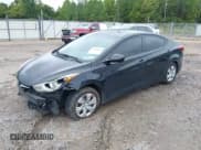 ✅ 2016 Hyundai Elantra SE • VIN: 5NPDH4AE6GH712831 • Lot: 40330106. Listed on IAAI with 186,539 mi. Free auction sales archive from the USA and detailed vehicle history report at DreamBid. Image 2.