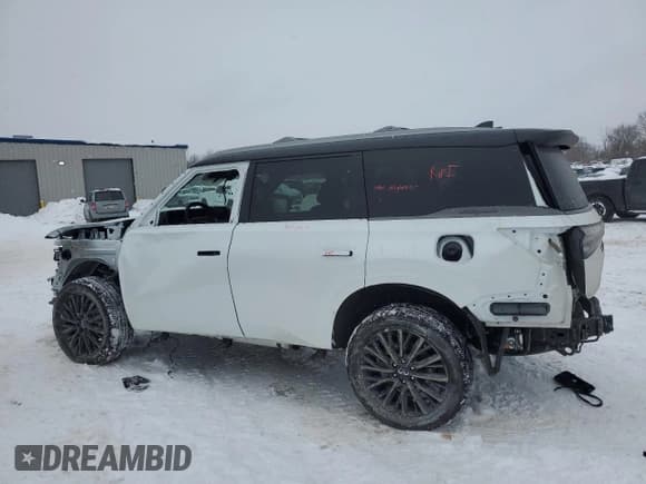 ✅ 2025 Infiniti QX80 Autograph • VIN: JN8AZ3CC4S9601061 • Лот: 44992285. Опубликован ранее на Copart с пробегом 7 262 миль. Бесплатный доступ к архиву аукционных продаж из США и подробный отчёт об истории автомобиля на DreamBid. Изображение 2.