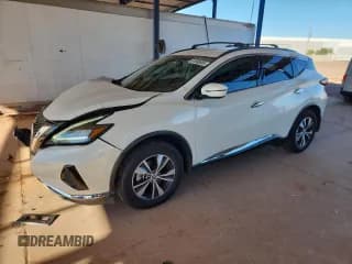 ✅ 2019 Nissan Murano SV • VIN: 5N1AZ2MJ3KN150288 • Lot: 91680885. Listed on Copart with 54,325 mi. Free auction sales archive from the USA and detailed vehicle history report at DreamBid. Image 1.