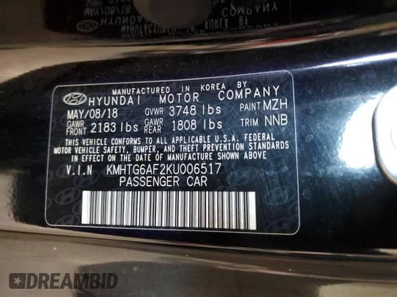 2019 Hyundai Veloster 2.0 z VIN KMHTG6AF2KU006517, wystawiony jako Copart lot #81296274 z przebiegiem 83 236 mil mil oraz Szkoda całkowita • Salvage title. Historia ofert i sprzedaży dostępna na DreamBid. Obrazek 14.