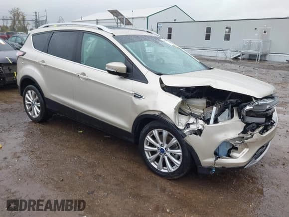 ✅ 2017 Ford Escape Titanium • VIN: 1FMCU0J97HUE68421 • Лот: 43572508. Опубликован ранее на IAAI с пробегом 73 486 миль. Бесплатный доступ к архиву аукционных продаж из США и подробный отчёт об истории автомобиля на DreamBid. Изображение 1.