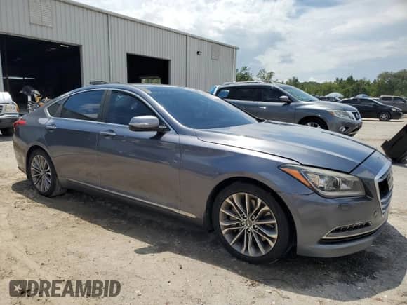 2015 Hyundai Genesis 3.8L with VIN KMHGN4JE4FU091224, listed as a Copart auction lot 69748745 with 144,775 mi miles and Salvage title. Bid and sale history available at DreamBid. Image 4.