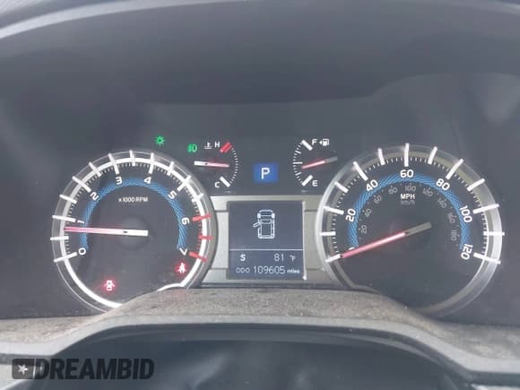 ✅ 2016 Toyota 4Runner Limited • VIN: JTEBU5JR1G5387237 • Lot: 43308013. Listed on IAAI with 109,605 mi. Free auction sales archive from the USA and detailed vehicle history report at DreamBid. Image 7.