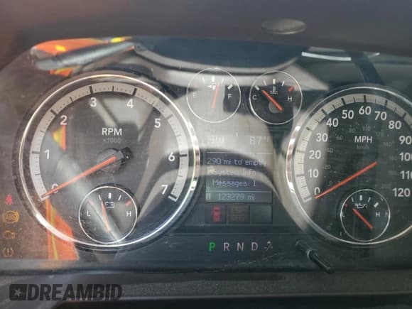 ✅ 2009 Dodge 1500 SLT • VIN: 1D3HB18PX9S759851 • Lot: 56352005. Wystawiony na Copart z przebiegiem 123 279 mil. Bezpłatny archiwum sprzedaży aukcyjnych z USA i szczegółowy raport historii pojazdu na DreamBid. Zdjęcie 9.