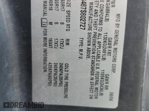 ✅ 2007 Saturn VUE V6 • VIN: 5GZCZ53487S802727 • Lot: 58194815. Wystawiony na Copart z przebiegiem 157 997 mil. Bezpłatny archiwum sprzedaży aukcyjnych z USA i szczegółowy raport historii pojazdu na DreamBid. Zdjęcie 13.