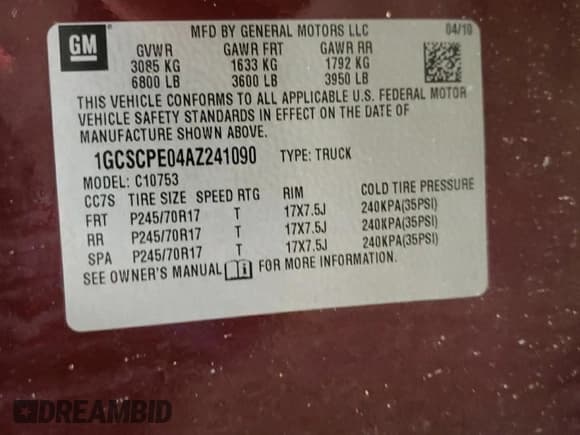 ✅ 2010 Chevrolet Silverado 1500 Work Truck • VIN: 1GCSCPE04AZ241090 • Lot: 42863125. Listed on Copart with 217,067 mi. Free auction sales archive from the USA and detailed vehicle history report at DreamBid. Image 12.